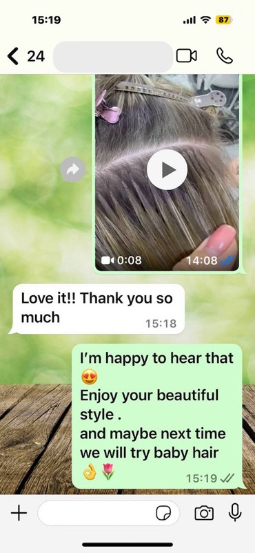 Full Head Makeover Review. Before-and-after style review highlighting full-head transformation with balanced volume and length.