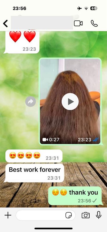 Short-to-Long Amazing Result Review. Transformation review from short haircut to natural long length with undetectable bonds.