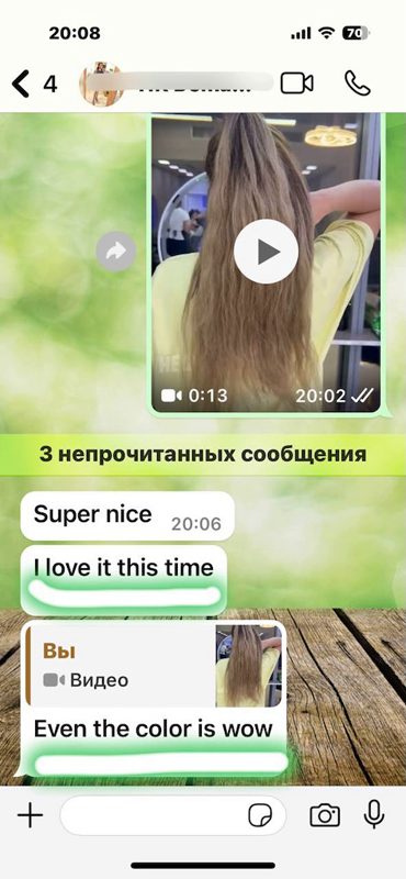 Comfort and Wearability Review. Client review emphasizing comfort during wear and stress-free routine with extensions.