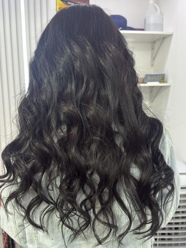 Density and Smoothness for Porous Hair. We reduced frizz and added body. Premium Slavic strands smooth the full silhouette and create a heavier, healthier finish.